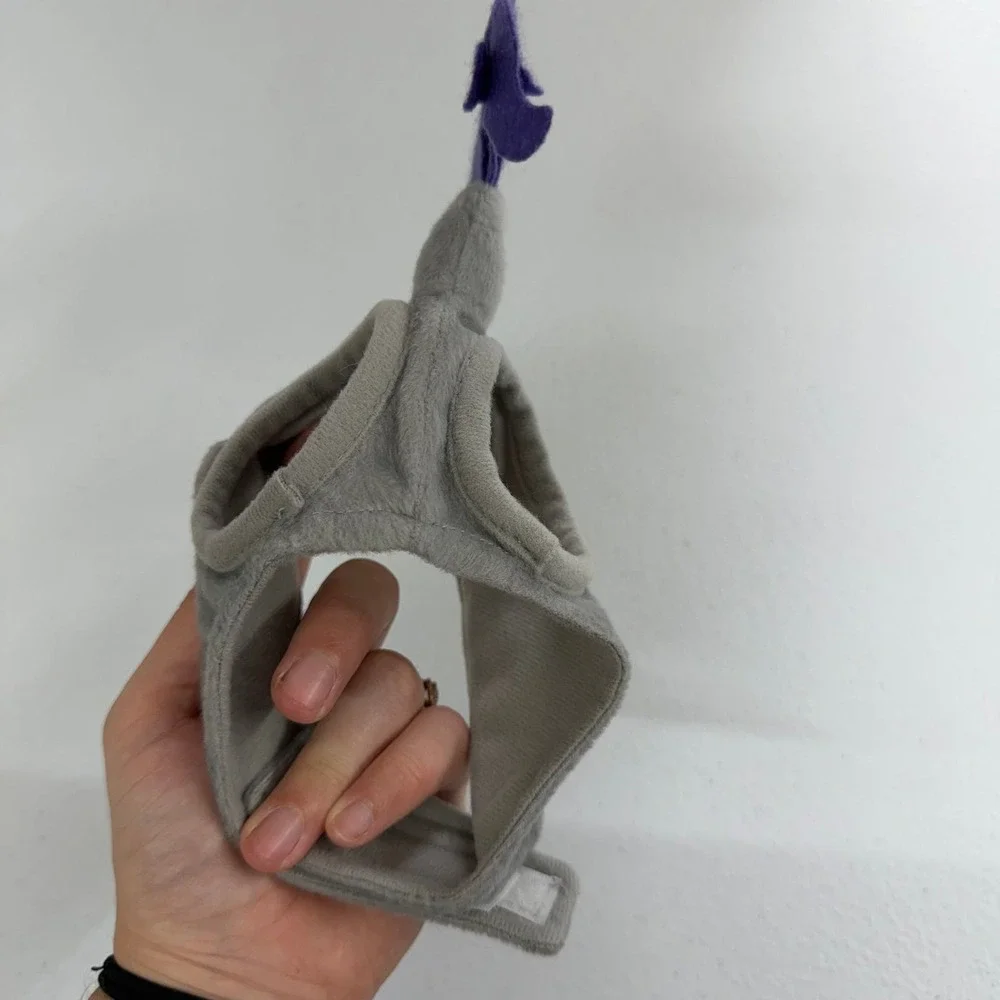 Cat gray felt fabric knit hat costume funny pet supplies fashion one size